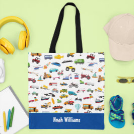 Little Boy Sak som flyttar Fordon Cars Kid Tygkasse