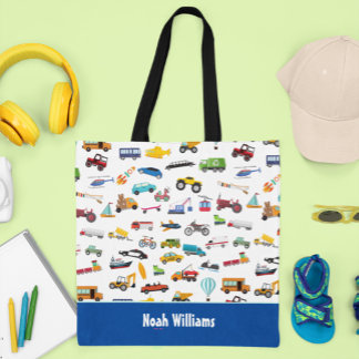 Little Boy Sak som flyttar Fordon Cars Kid Tygkasse