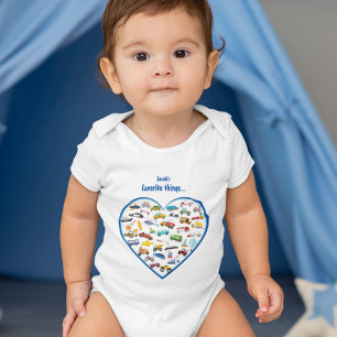 Little Boy Sak som flyttar Fordon Cars Mönster T Shirt