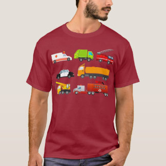 Little Boys Akut Fordon Hospital Lastbilar T Shirt