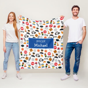 Little Boys polis Mönster Kids Fleecefilt