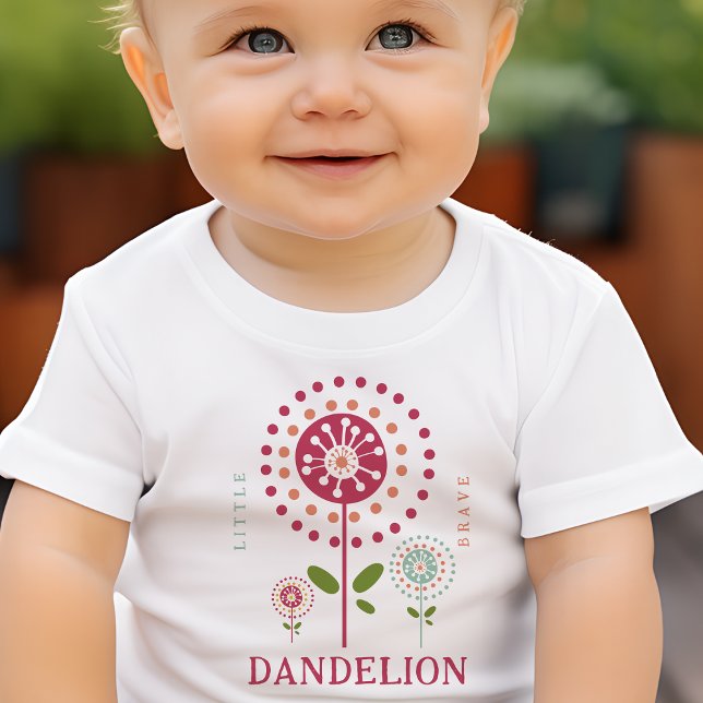 Little Brave Dandelion Personalized T Shirt (Skapare uppladdad)