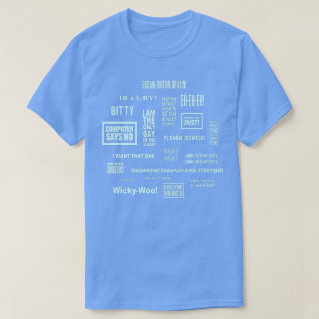 Little Britain Britainisms T Shirt (Design framsida)