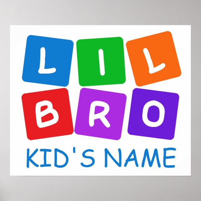 Little Bro anpassningsbar poster (Framsidan)