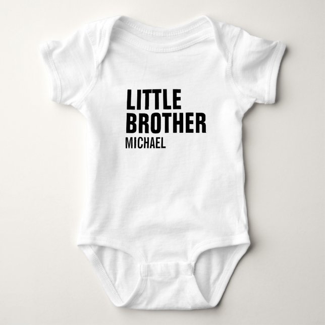 Little Brother Anpassningsbar Baby Bodykostym T Shirt (Framsida)