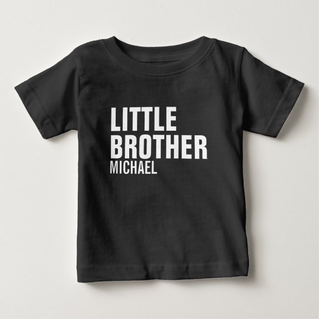 Little Brother Anpassningsbar Baby T-Shirt (Framsida)
