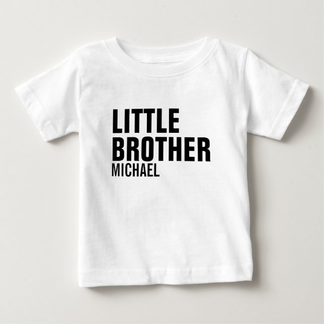 Little Brother Anpassningsbar Baby T-Shirt (Framsida)