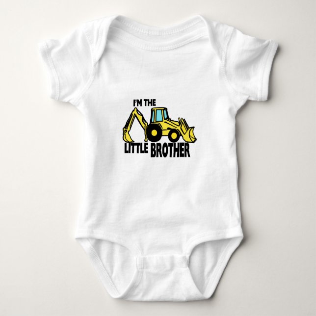 Little Brother Backhoe T-shirt (Framsida)