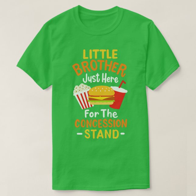 Little Brother Baseball Softball T Shirt (Design framsida)