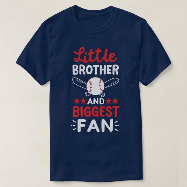 Little Brother Baseball T Shirt (Design framsida)