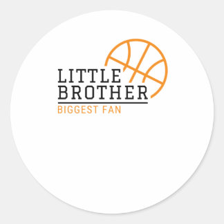 Little Brother Biggest Fläkt Basketball Runt Klistermärke