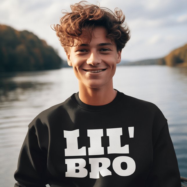 LITTLE BROTHER BRO T-SHIRTS LÅNG ÄRMAD TRÖJA (Skapare uppladdad)