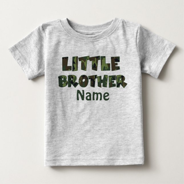 Little Brother Camo Personlig Shirt T-shirt (Framsida)
