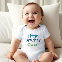 Little Brother Colorful Monogram Boys T Shirt