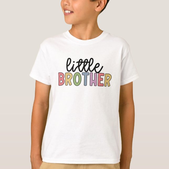 Little Brother Cute Matching Syskon T Shirt (Framsida)