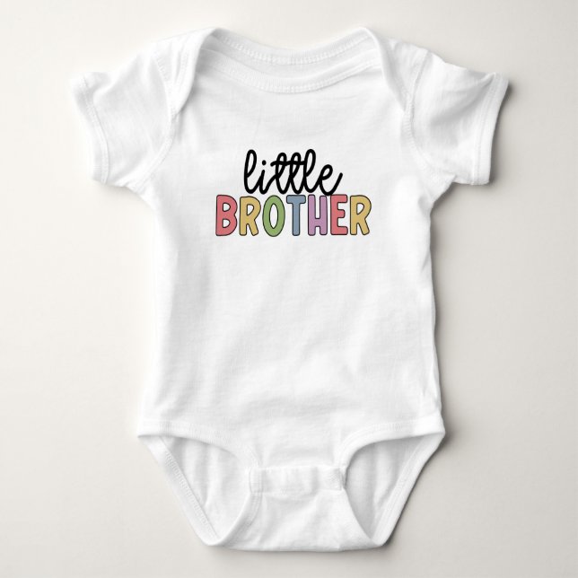 Little Brother Cute Matching Syskon T Shirt (Framsida)