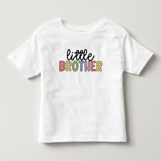 Little Brother Cute Matching Syskon T Shirt (Framsida)