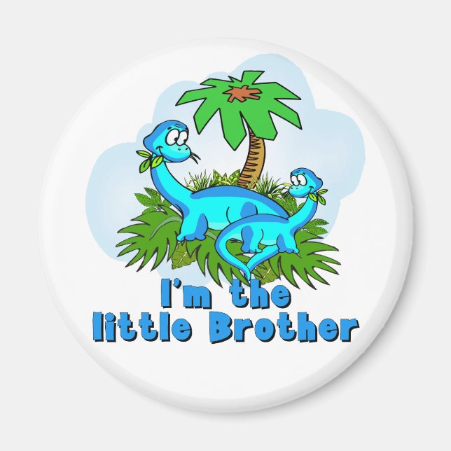 Little Brother Dinosaurs Magnet (Framsidan)