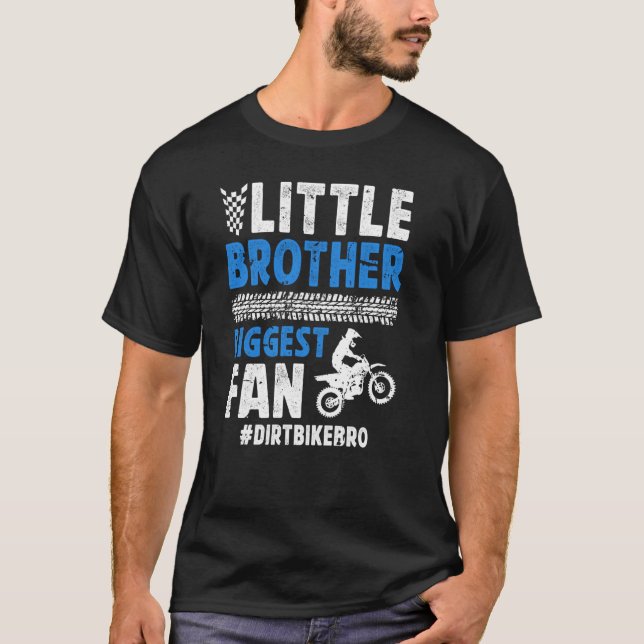 Little Brother Dirt Bike Bro Proud Dirt Bike Broth T Shirt (Framsida)