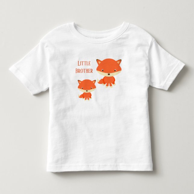 Little Brother Foxes Tee Shirt (Framsida)