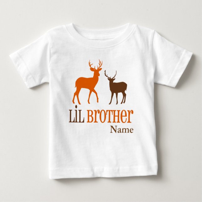 Little Brother Hjort Personlig T-shirt (Framsida)