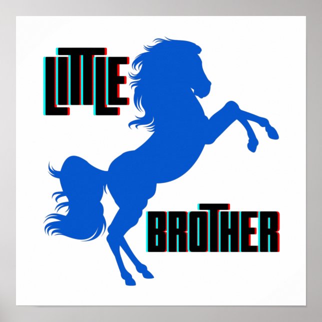 Little Brother Horse Rearing Poster (Framsidan)