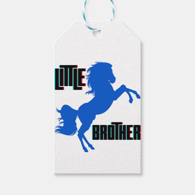Little Brother Horse Rearing Presentetikett (Framsidan)
