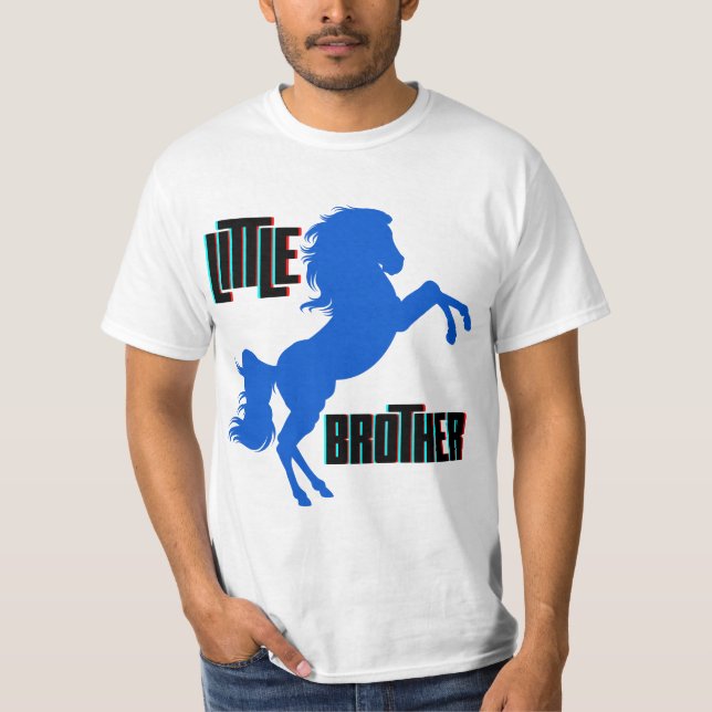 Little Brother Horse Rearing T Shirt (Framsida)