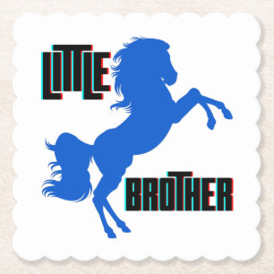 Little Brother Horse Rearing Underlägg Papper