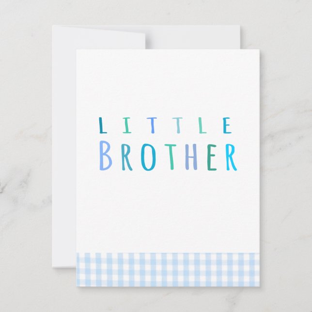 Little Brother i blått (Framsida)