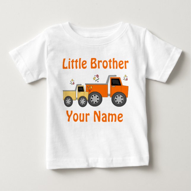 Little Brother Lastbil Personlig T-shirt (Framsida)