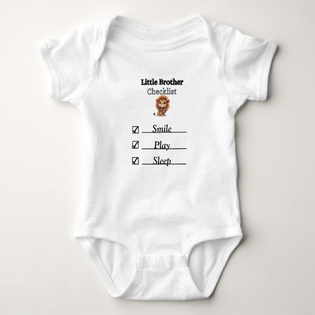 Little Brother Lejon Checklist Bodydress T-Shirt (Framsida)