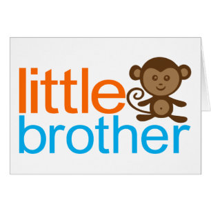 Little Brother Monkey Hälsningskort