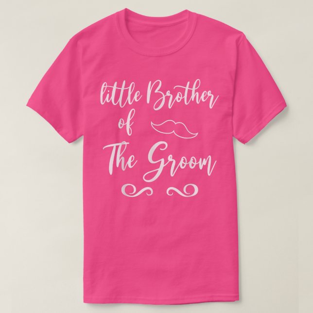 Little Brother of Groom & Bride Wedding Matching  T Shirt (Design framsida)