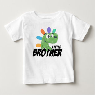 Little Brother Rainbow Dinosaur T Shirt
