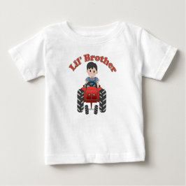 Little Brother Red Tractor Tee