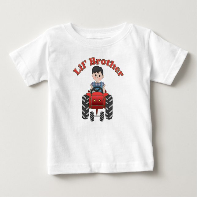 Little Brother Red Tractor Tee (Framsida)