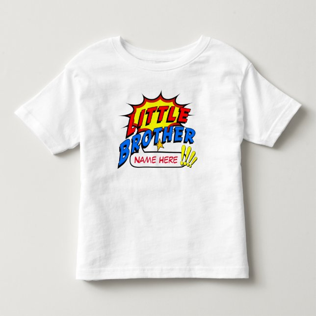 Little Brother Supertheen Anpassningsbar Tee Shirt (Framsida)