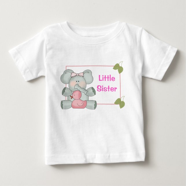 Little Brother Zoo Elephant Dragonflies T-shirt (Framsida)
