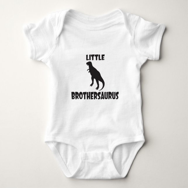 Little Brothersaurus Dinosaur T-Shirt (Framsida)