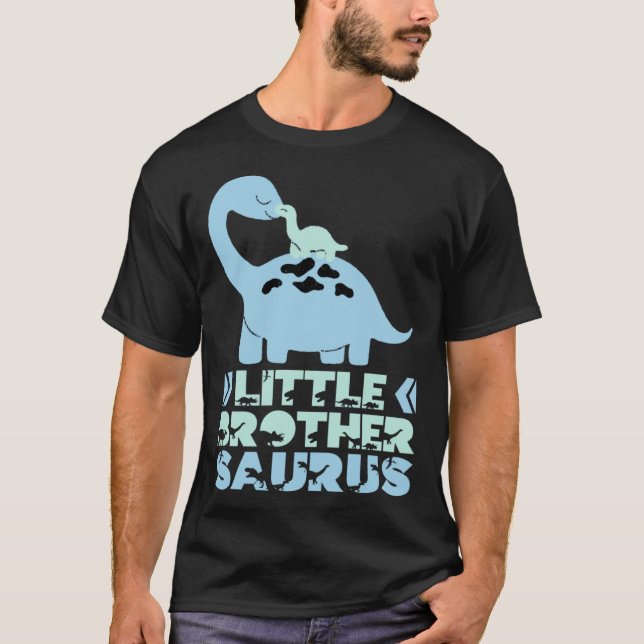 Little Brothersaurus Trex Brother Saurus Little Br T Shirt (Framsida)