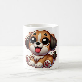 Little Brown Adsible Puppy Kaffemugg