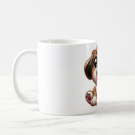 Little Brown Adsible Puppy Kaffemugg