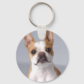 Little Brown Boston Terrier Keychain Nyckelring