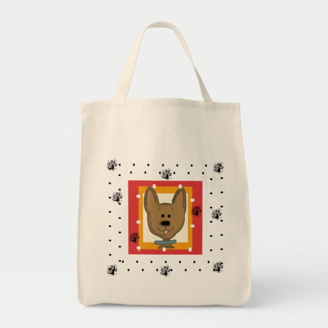 Little Brown Doggie Tshirts och Gifts Tygkasse (Framsidan)