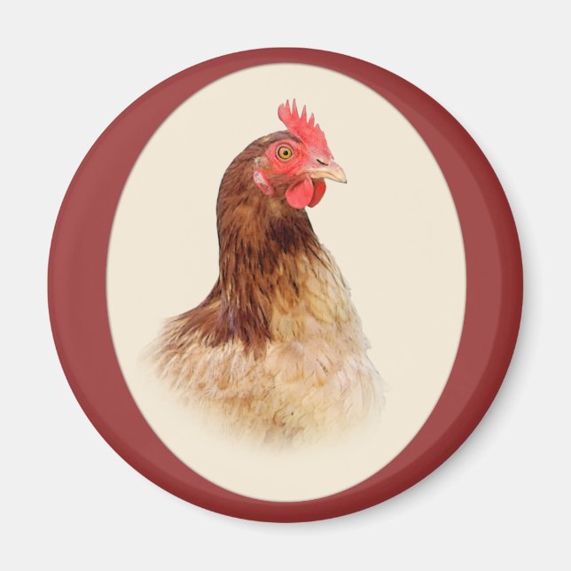 Little Brown Hen Magnet (Framsidan)