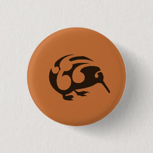 Little Brown KIWI badge Knapp