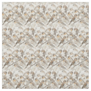 Little Brown Sparrow Bird Collage Tyg