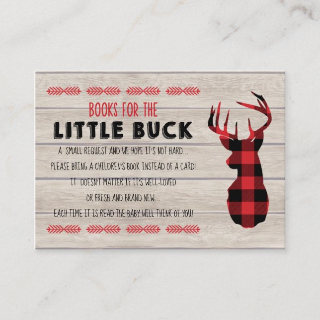 Little Buck Baby Shower | Inbjudan att infoga kort (Framsida)