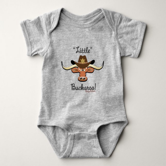 Little Buckaroo, Longhorn Steer T Shirt (Framsida)